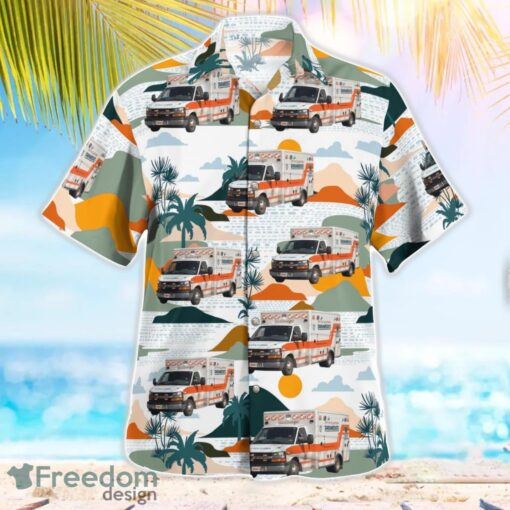 Allentown, Pennsylvania, City of Allentown EMS Ambulance Hawaiian Shirt Men Women Beach Shirt Product Photo 2