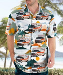 Allentown, Pennsylvania, City of Allentown EMS Ambulance Hawaiian Shirt Men Women Beach Shirt Product Photo 3