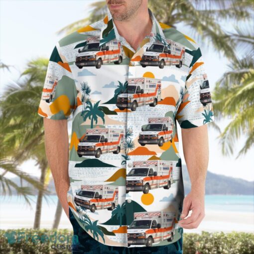 Allentown, Pennsylvania, City of Allentown EMS Ambulance Hawaiian Shirt Men Women Beach Shirt Product Photo 3