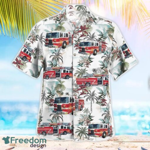 Ambridge Fire Department, Station 71 3D Hawaiian Shirt Product Photo 3