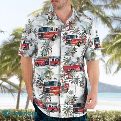 Ambridge Fire Department, Station 71 3D Hawaiian Shirt Product Photo 4