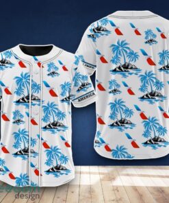 American Airlines Baseball Jersey Coconut Tree Pattern For Men Women