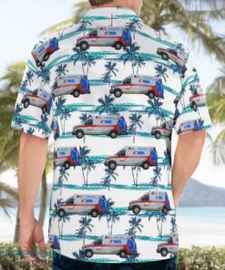 AMR Ambulance Ford E-Series Summer Hawaiian Shirt Product Photo 2