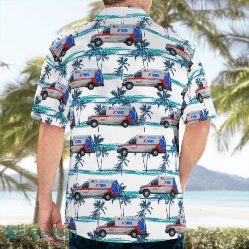 AMR Ambulance Ford E-Series Summer Hawaiian Shirt Product Photo 2