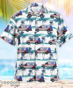 AMR Ambulance Ford E-Series Summer Hawaiian Shirt Product Photo 3