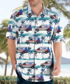 AMR Ambulance Ford E-Series Summer Hawaiian Shirt Product Photo 4