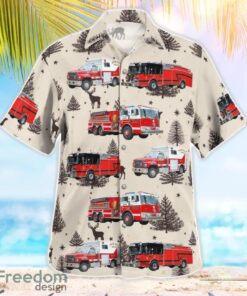 Antioch, Lake County, Illinois, Antioch Fire Department Aloha Hawaiian Shirt Product Photo 3