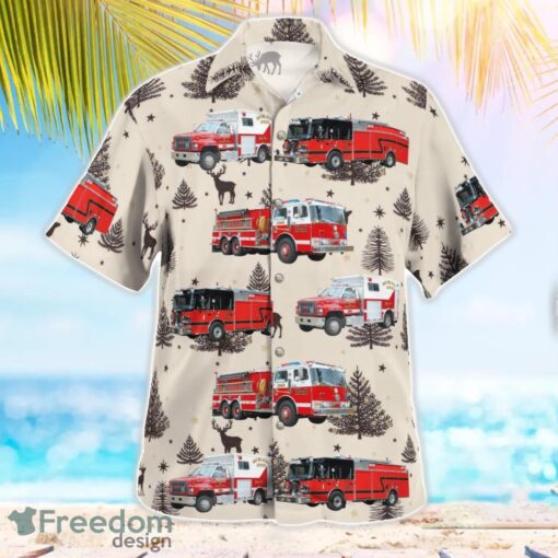 Antioch, Lake County, Illinois, Antioch Fire Department Aloha Hawaiian Shirt Product Photo 3