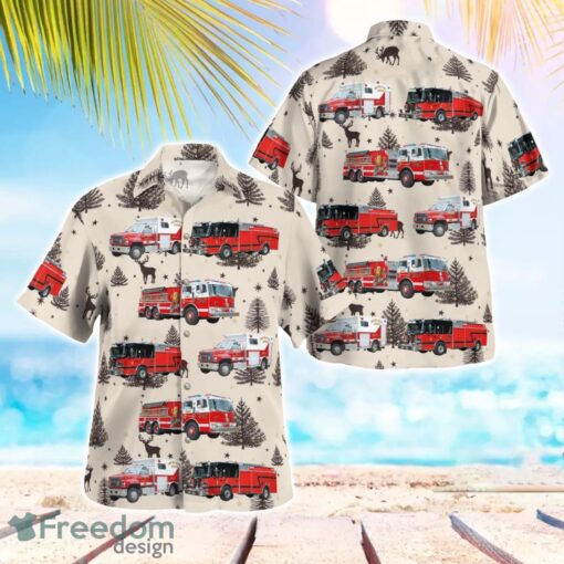 Antioch, Lake County, Illinois, Antioch Fire Department Aloha Hawaiian Shirt Product Photo 1