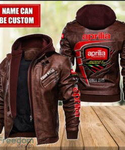 Aprilia 2D Leather Jacket For Men Custom Name Special Gift Ideas Product Photo 2