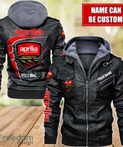 Aprilia 2D Leather Jacket For Men Custom Name Special Gift Ideas Product Photo 1