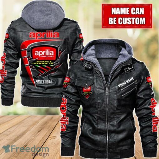 Aprilia 2D Leather Jacket For Men Custom Name Special Gift Ideas Product Photo 1