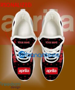 Aprilia Motorcycle Sport Sneaker Runway Custom Name Gift Max Soul Shoes USA Flag Star New For Fans - Aprilia Motorcycle Running Shoes New Trending Personalized Photo 2