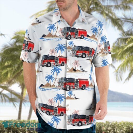 Arcola Volunteer Fire Department 3D Hawaiian Shirt Product Photo 4