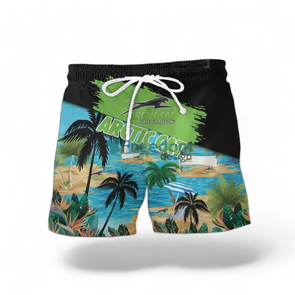 Arctic Cat Logo Combo Hawaiian Shirt And Short Trending Summer For Fans image Arctic Cat Logo Combo Hawaiian Shirt And Short Trending Summer For Fans Product Photo 2
