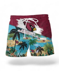 Arizona Cardinals Logo Combo Hawaiian Shirt And Short Trending Summer For Fans Product Photo 2
