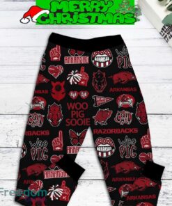 Arkansas Razorbacks Kind Of Fan Girl Fleece Pajamas Set For Christmas - Arkansas Razorbacks Kind Of Fan Girl Fleece Pajamas Set-2