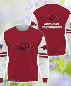 Arkansas Razorbacks Logo Team 3D T-Shirt Sweatshirt Hoodie Zip Hoodie For Men Women Product Photo 2