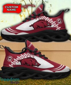 Arkansas Razorbacks NCAA Max Soul Shoes Big Logo And Custom Name Sneakers For Men Women