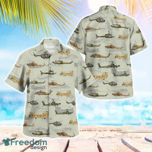 Army Aviation Helicopters Beach Hawaiian Shirt Summer Gift Product Photo 1