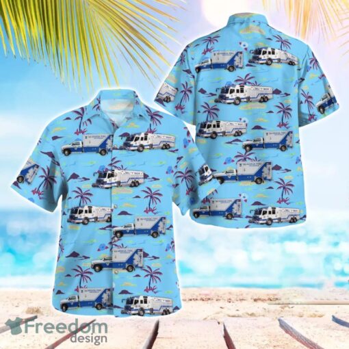 Arvada Fire Protection District Beach Hawaiian Shirt Gift For Summer Holiday Blue Shirt Product Photo 1