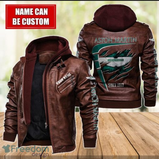 Aston-Martin 2D Leather Jacket For Men Custom Name Special Gift Ideas Product Photo 2