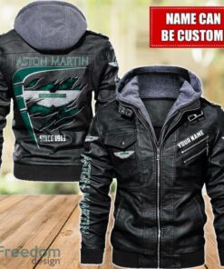 Aston-Martin 2D Leather Jacket For Men Custom Name Special Gift Ideas