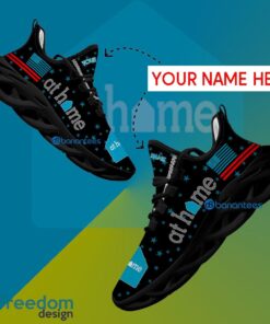 At Home Sport Sneaker Trendy Custom Name Gift Max Soul Shoes USA Flag Star New For Fans - At Home Running Shoes New Trending Personalized Photo 1