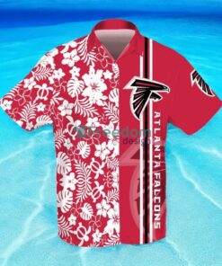 Atlanta Falcons 3D Flower Hibiscus Hawaiian Shirt