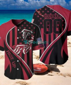 Atlanta Falcons Custom Name And Number Slogan Baseball Jersey Shirt