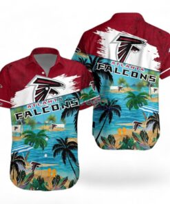 Atlanta Falcons Logo Combo Hawaiian Shirt And Short Trending Summer For Fans