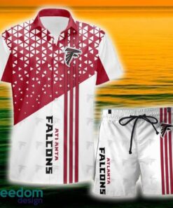 Atlanta Falcons Triangle Abstract Pattern Hawaii Shirt and Shorts Summer For Beach Fans Atlanta Falcons Triangle Abstract Pattern Hawaii Shirt and Shorts Summer For Beach Fans