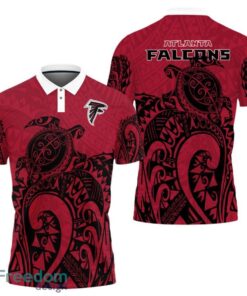 Atlanta Falcons Turtle Polynesian Pattern Polo Shirt