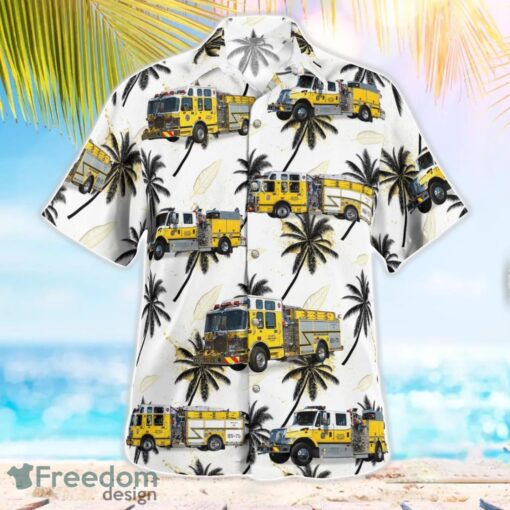 Atlantic Highlands Fire Department, New Jersey 3D Summer Aloha Hawaiian Shirt Product Photo 3