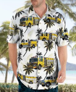 Atlantic Highlands Fire Department, New Jersey 3D Summer Aloha Hawaiian Shirt Product Photo 4