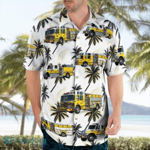 Atlantic Highlands Fire Department, New Jersey 3D Summer Aloha Hawaiian Shirt Product Photo 4