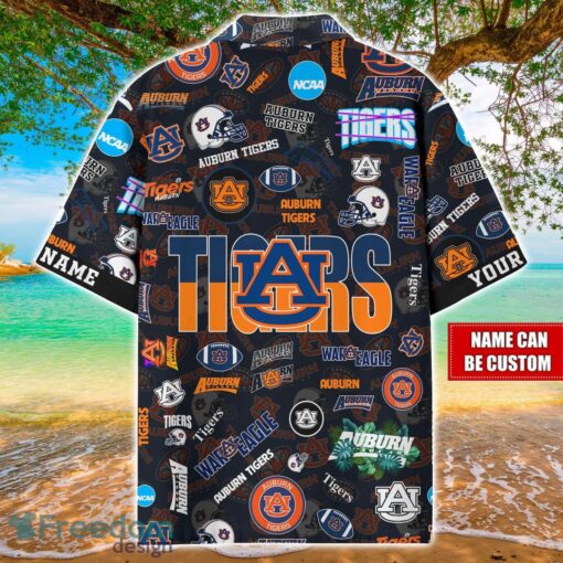 Auburn Tigers Logo Hawaiian Shirt For Fans Trending Beach Shirt Custom Name Product Photo 2