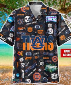 Auburn Tigers Logo Hawaiian Shirt For Fans Trending Beach Shirt Custom Name