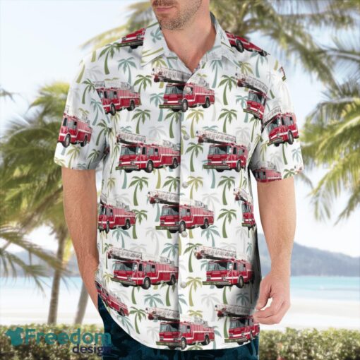 Aurora Fire Department, Illinois Hawaiian Shirt Gift For Summer Vacation Product Photo 3