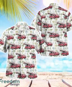 Aurora Fire Department, Illinois Hawaiian Shirt Gift For Summer Vacation