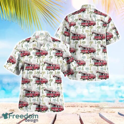 Aurora Fire Department, Illinois Hawaiian Shirt Gift For Summer Vacation Product Photo 1