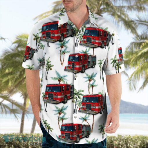 Aurora, Missouri, Aurora Rural Fire Protection District Beach Hawaiian Shirt Product Photo 4