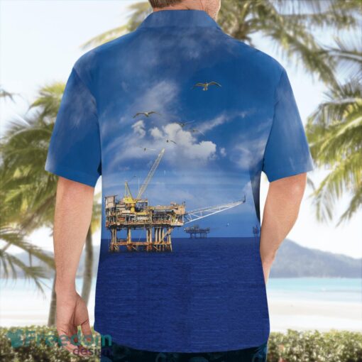 Australia Offshore Drilling Rig Aloha Hawaiian Shirt Product Photo 2