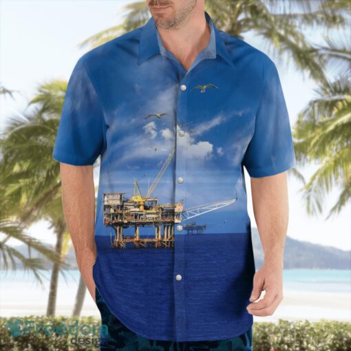 Australia Offshore Drilling Rig Aloha Hawaiian Shirt Product Photo 4