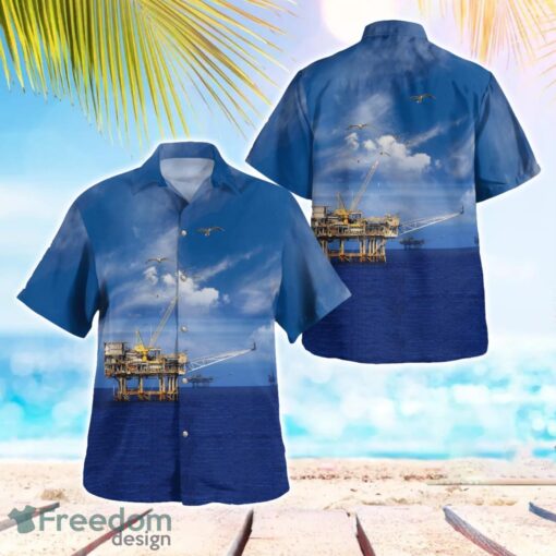 Australia Offshore Drilling Rig Aloha Hawaiian Shirt Product Photo 1