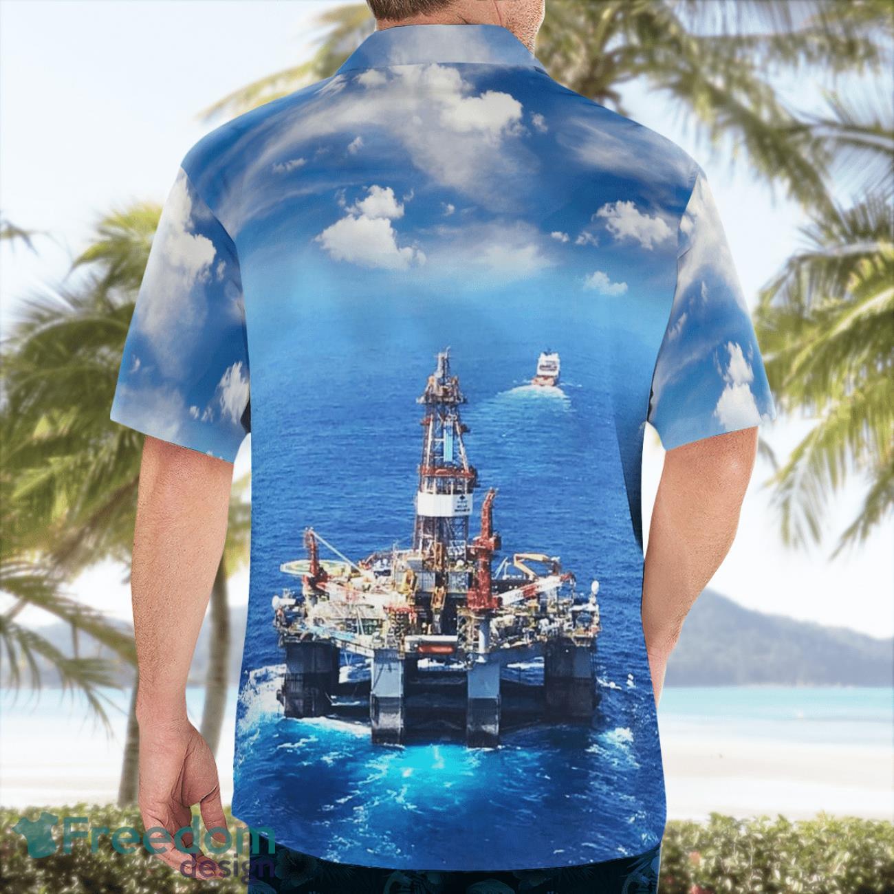 Australia Offshore Drilling Rig Aloha Hawaiian Shirt Beach Shirt Australia Offshore Drilling Rig Aloha Hawaiian Shirt Beach Shirt Product Photo 2