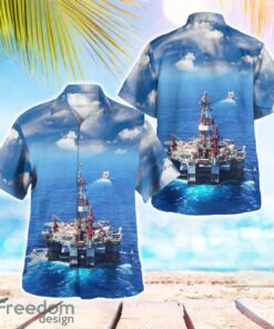 Australia Offshore Drilling Rig Aloha Hawaiian Shirt Beach Shirt