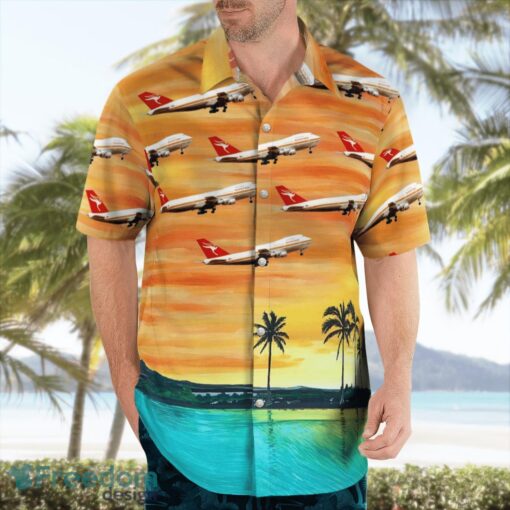 Australia Qantas Boeing 747-238B Hawaiian Shirt Gift For Summer Vacation Product Photo 3