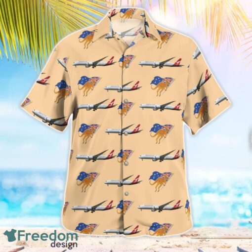 Australia Qantas Boeing 787-9 Dreamliner Tropical 3D Hawaiian Shirt Gift For Summer Product Photo 2