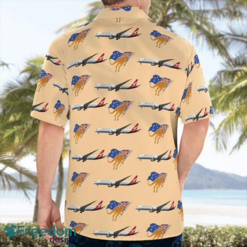 Australia Qantas Boeing 787-9 Dreamliner Tropical 3D Hawaiian Shirt Gift For Summer Product Photo 4